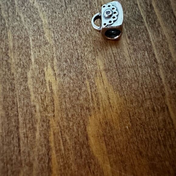 Pandora Handbag Satchel Purse Charm 925S with CZ Crystal Accent Retired - Picture 6 of 13